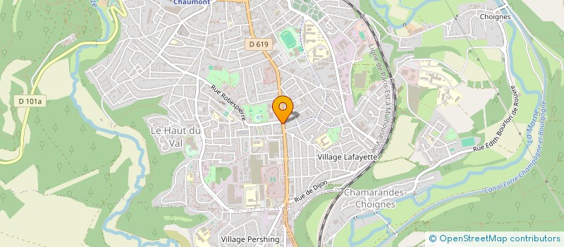 localisation de l'entreprise MONSIEUR DENIS PRIGENT à CHAUMONT