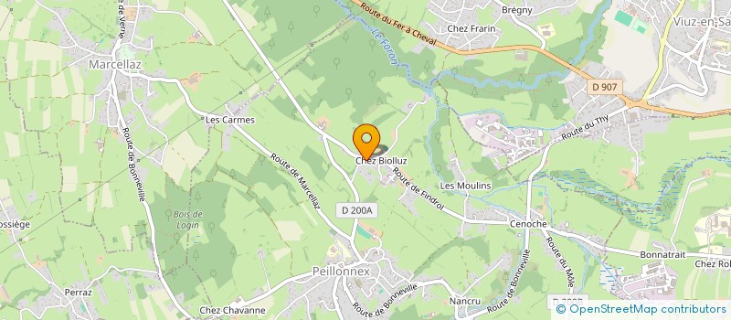 localisation de l'entreprise MONSIEUR DENIS QUIVET  PEILLONNEX