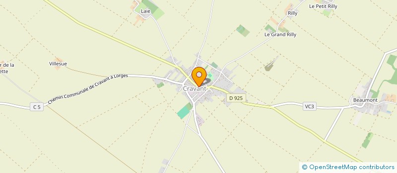 localisation de l'entreprise MONSIEUR DENIS RACAUD à CRAVANT