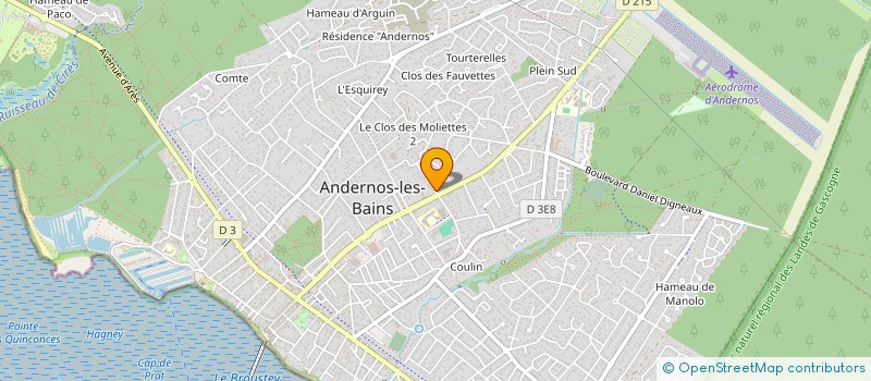 localisation de l'entreprise MONSIEUR DENIS RAFFAELLO  ANDERNOS-LES-BAINS