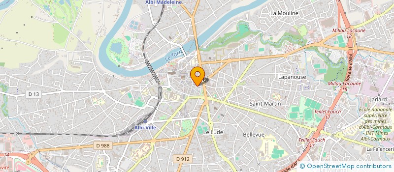 localisation de l'entreprise MONSIEUR DENIS RAFFEL à ALBI