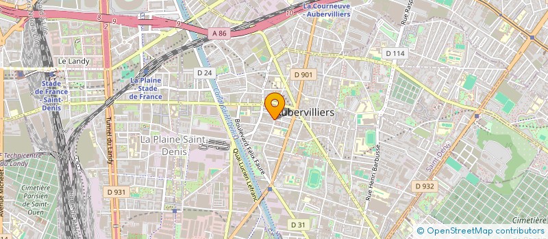 localisation de l'entreprise MONSIEUR DENIS RAFFIN à AUBERVILLIERS