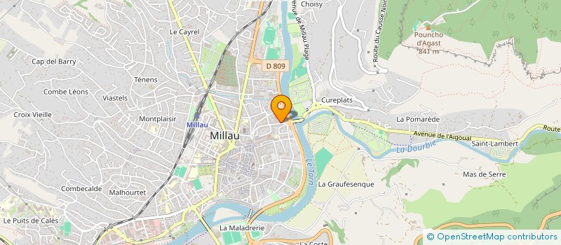 localisation de l'entreprise MONSIEUR DENIS RAHON à MILLAU