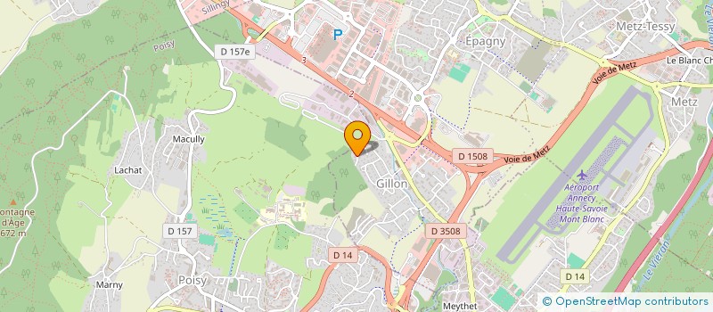 localisation de l'entreprise MONSIEUR DENIS RAULET  EPAGNY METZ-TESSY