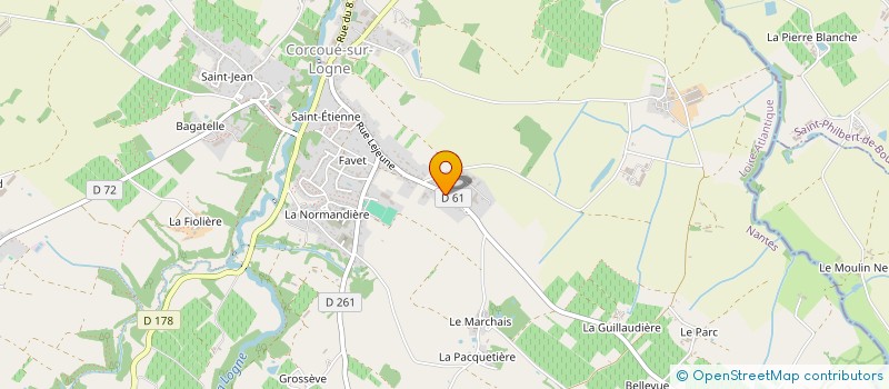 localisation de l'entreprise MONSIEUR DENIS RAVELEAU à CORCOUE-SUR-LOGNE