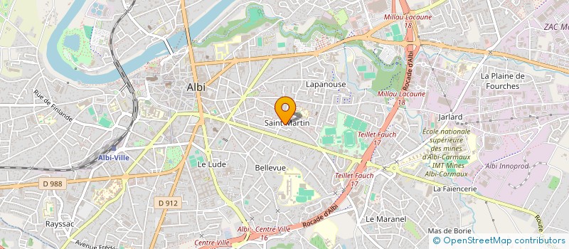 localisation de l'entreprise MONSIEUR DENIS RAYSSEGUIER à ALBI