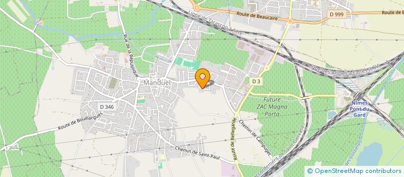 localisation de l'entreprise MONSIEUR DENIS REGAUD  MANDUEL