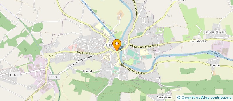 localisation de l'entreprise MONSIEUR DENIS REGNIER  MALESTROIT