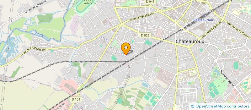 localisation de l'entreprise MONSIEUR DENIS REIGNOUX à CHATEAUROUX
