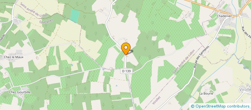 localisation de l'entreprise MONSIEUR DENIS RELIAUD  SAINT-ANDRE-DE-LIDON