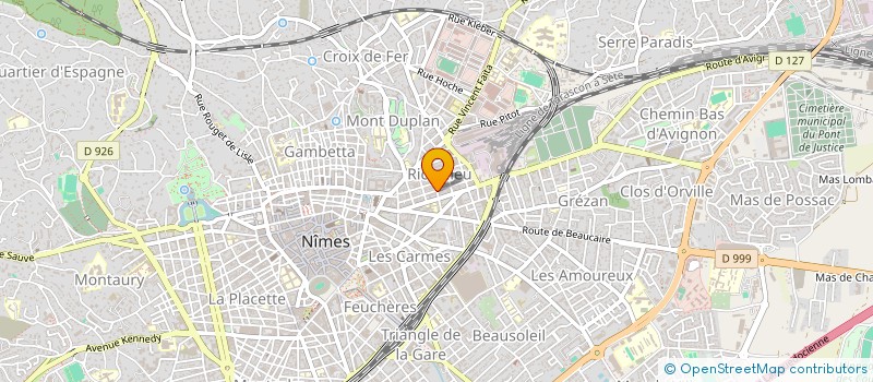 localisation de l'entreprise MONSIEUR DENIS REMY  NIMES