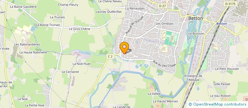 localisation de l'entreprise MONSIEUR DENIS RENAUDON BRUNETIERE  BETTON