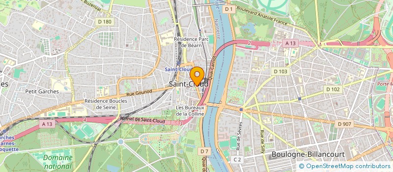 localisation de l'entreprise MONSIEUR DENIS RENAULT à SAINT CLOUD