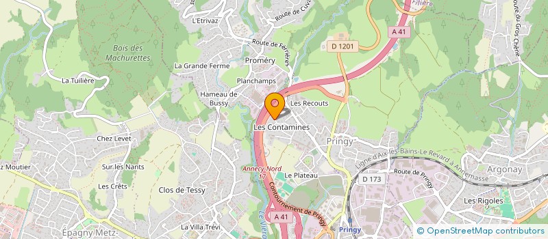 localisation de l'entreprise MONSIEUR DENIS REVENAZ à ANNECY