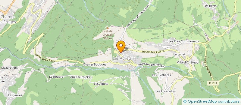 localisation de l'entreprise MONSIEUR DENIS REY  LES ADRETS