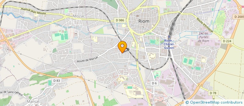 localisation de l'entreprise MONSIEUR DENIS RIBEYROLLES  CHAMBARON SUR MORGE