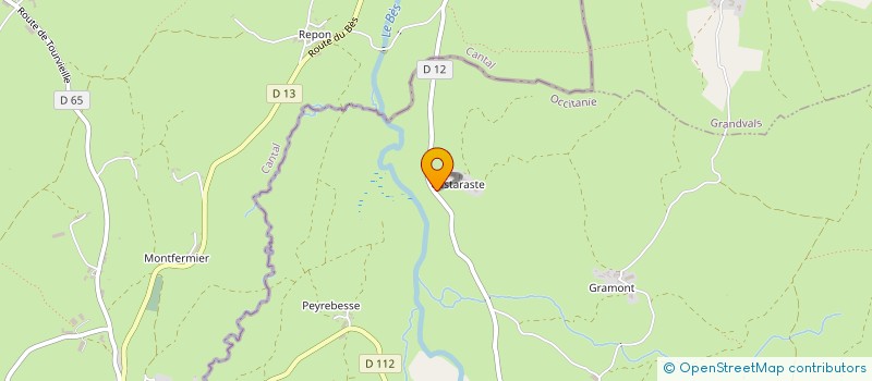 localisation de l'entreprise MONSIEUR DENIS RIEUTORT  RECOULES D'AUBRAC