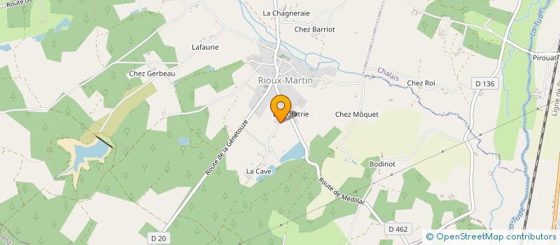 localisation de l'entreprise MONSIEUR DENIS RIGOU à RIOUX-MARTIN