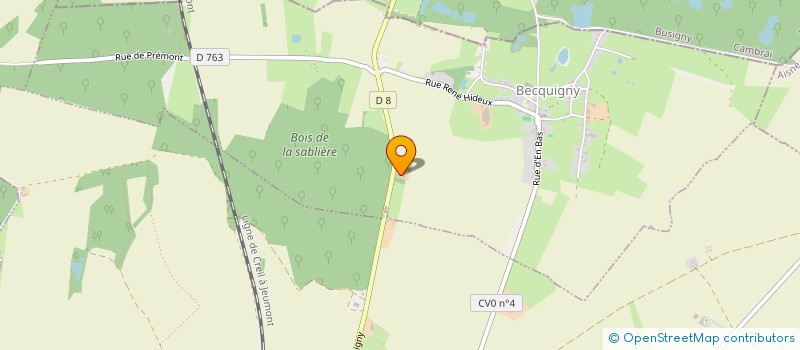 localisation de l'entreprise MONSIEUR DENIS RISBOURG  BECQUIGNY