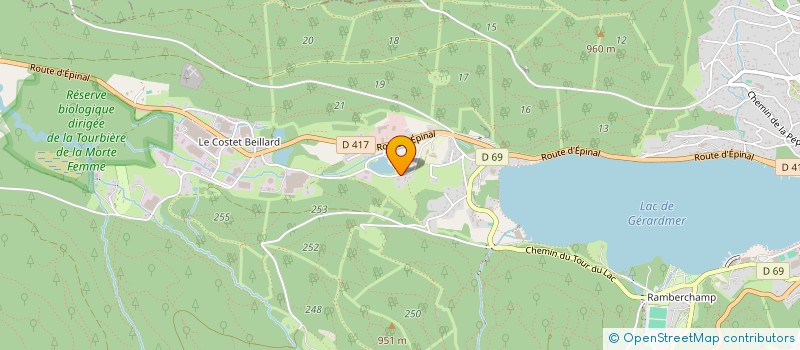 localisation de l'entreprise MONSIEUR DENIS RISCH  GERARDMER