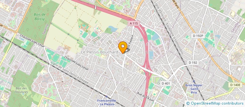 localisation de l'entreprise MONSIEUR DENIS RIVALAIN  LE PLESSIS-BOUCHARD