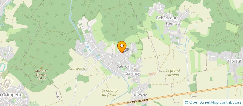 localisation de l'entreprise MONSIEUR DENIS ROBARDEY à SALENCY