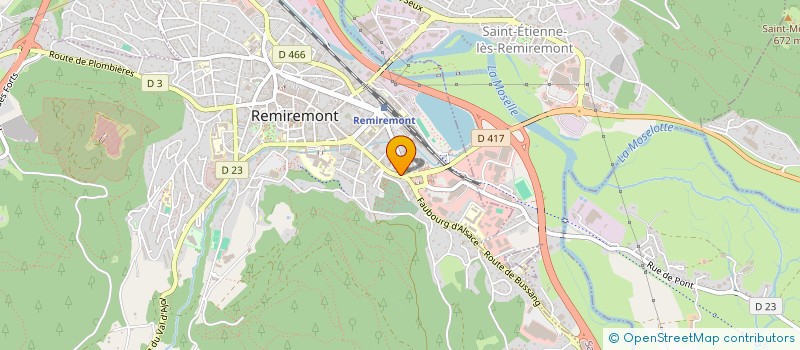 localisation de l'entreprise MONSIEUR DENIS ROBERT à REMIREMONT