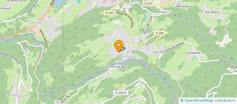 localisation de l'entreprise MONSIEUR DENIS ROBERT  ARVILLARD