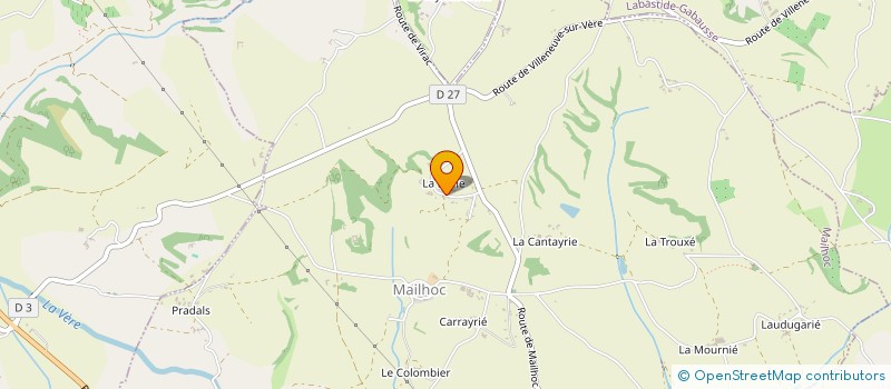 localisation de l'entreprise MONSIEUR DENIS ROBERT  MAILHOC