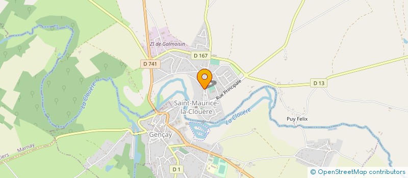 localisation de l'entreprise MONSIEUR DENIS ROCHARD à SAINT-MAURICE-LA-CLOUERE