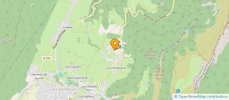 localisation de l'entreprise MONSIEUR DENIS ROCHAS  LANS-EN-VERCORS