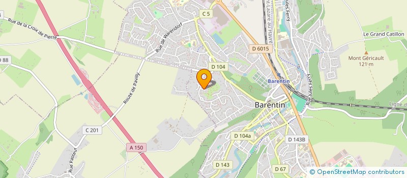 localisation de l'entreprise MONSIEUR DENIS RODRIGUES-PAULINO  BARENTIN