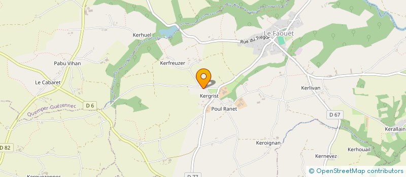 localisation de l'entreprise MONSIEUR DENIS ROISIL  LE FAOUET