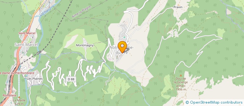 localisation de l'entreprise MONSIEUR DENIS ROMANET  NOTRE-DAME-DU-PRE