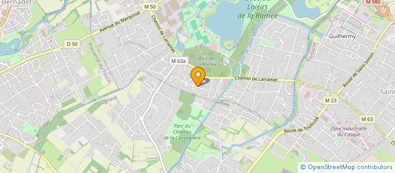 localisation de l'entreprise MONSIEUR DENIS RONDE  TOURNEFEUILLE