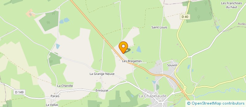 localisation de l'entreprise MONSIEUR DENIS RONDIER à LA CHAPELAUDE