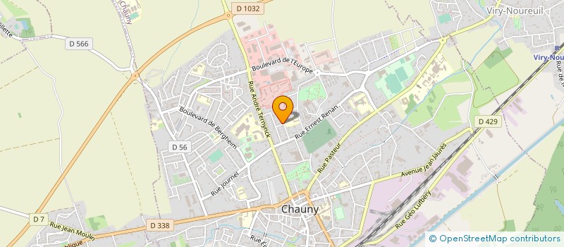localisation de l'entreprise MONSIEUR DENIS ROPERS à CHAUNY