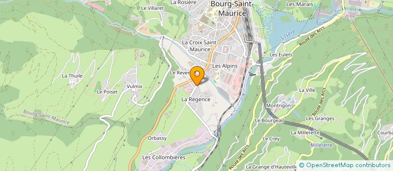 localisation de l'entreprise MONSIEUR DENIS ROSE  BOURG-SAINT-MAURICE