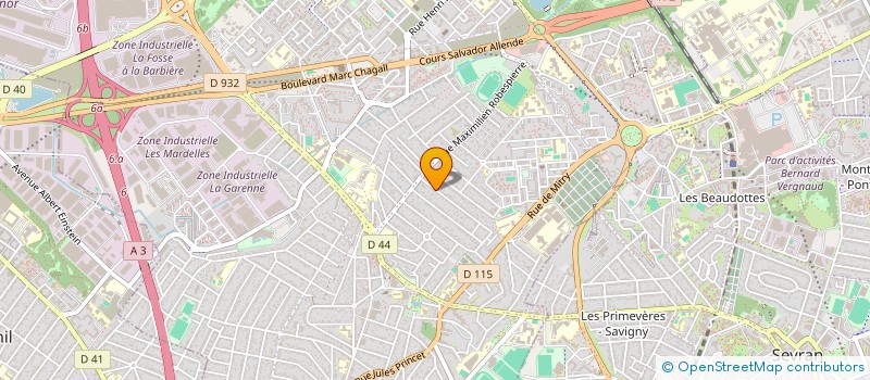 localisation de l'entreprise MONSIEUR DENIS ROTARI à AULNAY-SOUS-BOIS