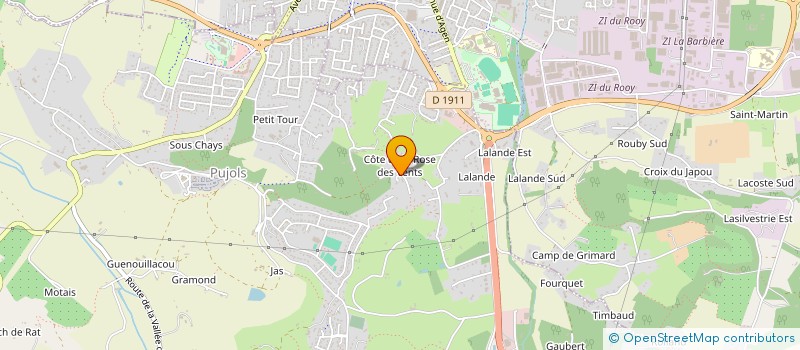 localisation de l'entreprise MONSIEUR DENIS ROUILLARD  PUJOLS