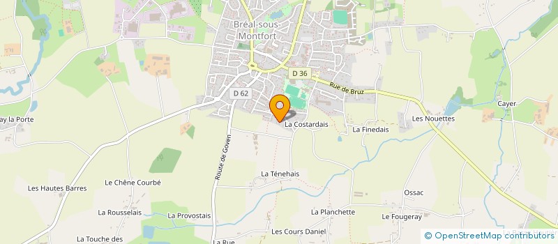 localisation de l'entreprise MONSIEUR DENIS ROULIN  BREAL-SOUS-MONTFORT