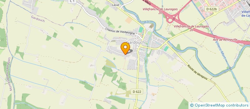 localisation de l'entreprise MONSIEUR DENIS ROUQUETTE  GARDOUCH