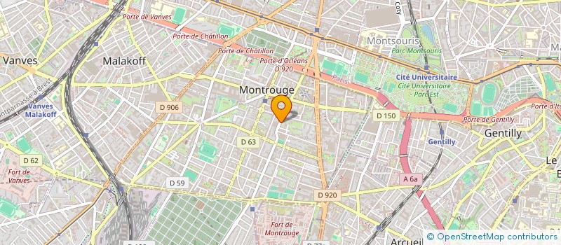 localisation de l'entreprise MONSIEUR DENIS ROUSSEAU  MONTROUGE