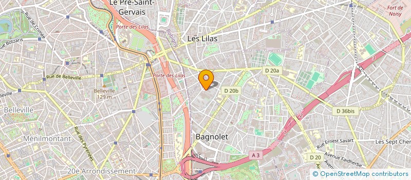 localisation de l'entreprise MONSIEUR DENIS ROUVRE à BAGNOLET