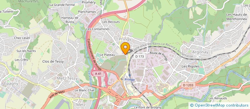 localisation de l'entreprise MONSIEUR DENIS RUBIN à ANNECY