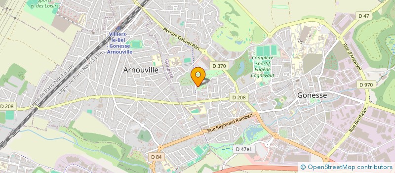 localisation de l'entreprise MONSIEUR DENIS SAKMAN à GONESSE