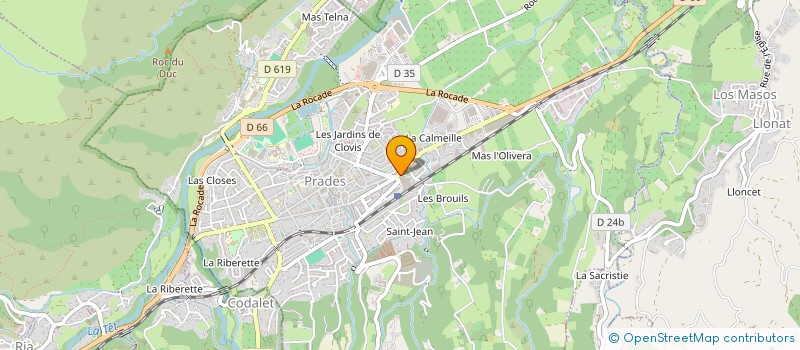 localisation de l'entreprise MONSIEUR DENIS SALGUES  PRADES