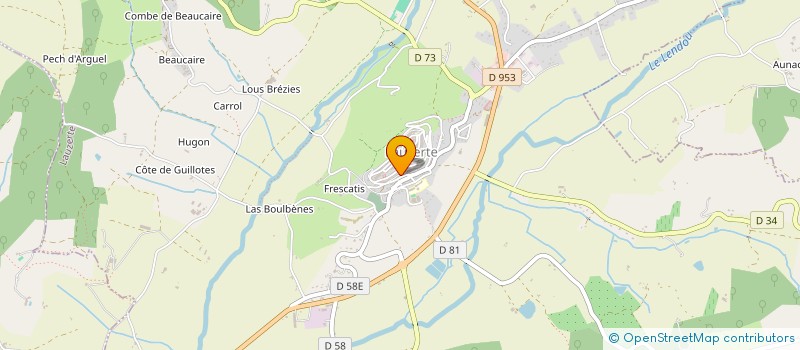 localisation de l'entreprise MONSIEUR DENIS SALLEVIELLES  MONTBARLA