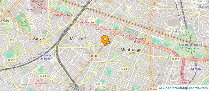 localisation de l'entreprise MONSIEUR DENIS SANGOUARD  MONTROUGE