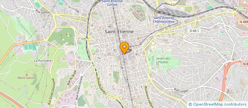 localisation de l'entreprise MONSIEUR DENIS SARANOV  SAINT-ETIENNE